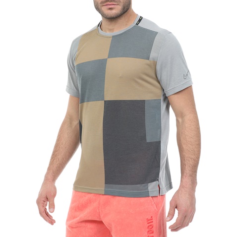 NIKE-Ανδρικό t-shirt NIKE TOP SS PX CJ4742 γκρι μπεζ