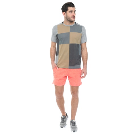 NIKE-Ανδρικό t-shirt NIKE TOP SS PX CJ4742 γκρι μπεζ