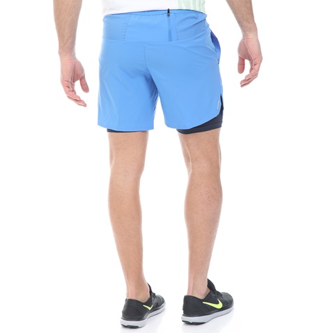 NIKE-Ανδρικό σορτς NIKE DF FLX STRD 2IN1 SHRT 5IN μπλε