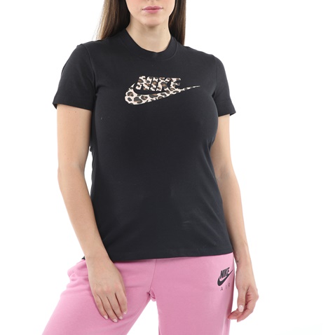 NIKE-Γυναικεία t-shirt SW PRNT PACK SS TEE μαύρο