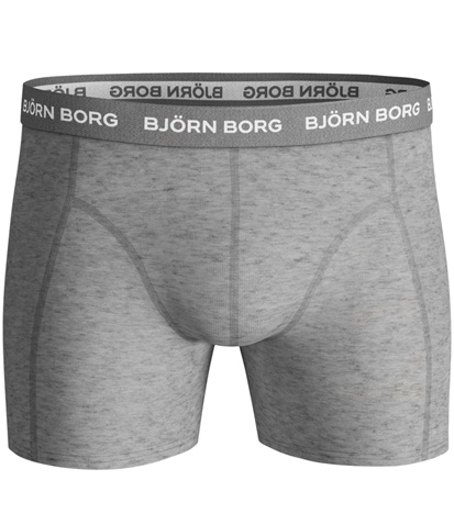 BJORN BORG-Ανδρικό σετ 3 μπόξερ εσώρουχα BJORN BORG μπλε,γκρι, κόκκινο