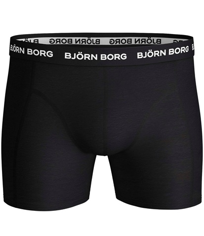 BJORN BORG-Ανδρικό σετ 3 μπόξερ εσώρουχα BJORN BORG μαύρι, γκρι