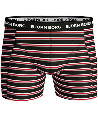 BJORN BORG-Ανδρικό σετ 3 μπόξερ εσώρουχα BJORN BORG μαύρι, γκρι