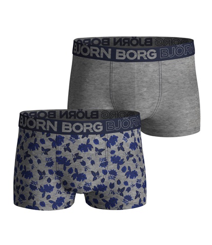 BJORN BORG-Ανδρικό σετ 2 μπόξερ εσώρουχα BJORN BORG γκρι