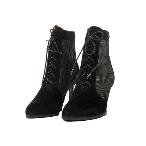 CHEVALIER-Γυναικεία μποτάκια CHEVALIER ANKLE BOOT μαύρα γκρι