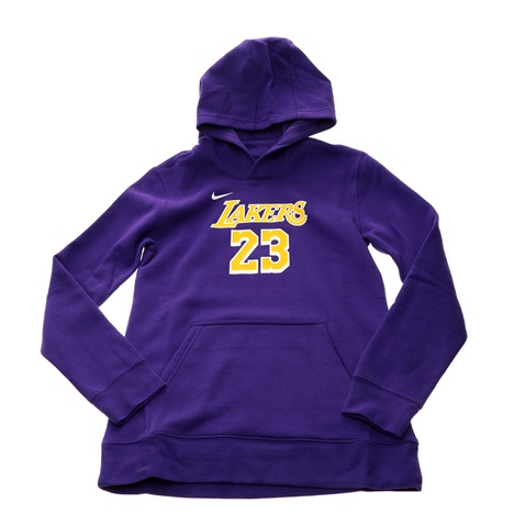 NIKE-Παιδική μπλούζα φούτερ NIKE PO NN-LAKERS-LEBRON 820 μωβ