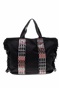 GLAMAZONS-Γυναικεία τσάντα ώμου GLAMAZONS AFRICA BEACH BAG μαύρη