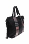 GLAMAZONS-Γυναικεία τσάντα ώμου GLAMAZONS AFRICA BEACH BAG μαύρη