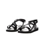 GLAMAZONS-Γυναικεία πέδιλα GLAMAZONS GOLDENROD FLATFORM μαύρα