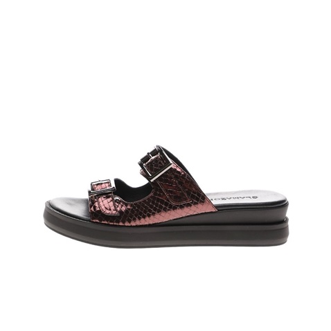 GLAMAZONS-Γυναικεία σανδάλια GLAMAZONS SHAPE FLATFORM καφέ