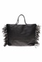 GLAMAZONS-Γυναικεία τσάντα ώμου GLAMAZONS STARFISH BEACH BAG μαύρη