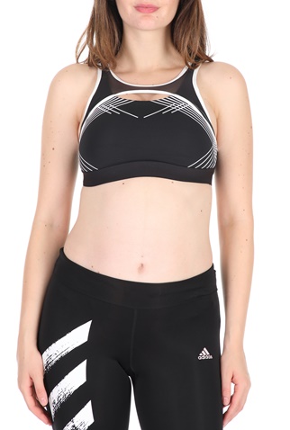 adidas Performance-Γυναικείο αθλητικό μπουστάκι adidas Performance DRST REF ασπρόμαυρο