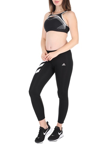 adidas Performance-Γυναικείο αθλητικό μπουστάκι adidas Performance DRST REF ασπρόμαυρο