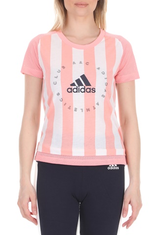 adidas Performance-Γυναικείο t-shirt adidas Performance W AAC Tee ροζ λευκή