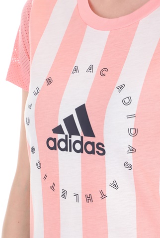 adidas Performance-Γυναικείο t-shirt adidas Performance W AAC Tee ροζ λευκή
