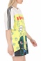 adidas Originals-Γυναικείο t-shirt adidas Originals FIORUCCI λευκό κίτρινο