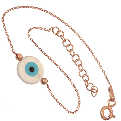 JEWELTUDE-Γυναικείο ασημένιο βραχιόλι JEWELTUDE 10077 ροζ επιχρυσωμένο