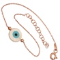 JEWELTUDE-Γυναικείο ασημένιο βραχιόλι JEWELTUDE 10077 ροζ επιχρυσωμένο