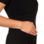 JEWELTUDE-Γυναικείο ασημένιο βραχιόλι JEWELTUDE 10077 ροζ επιχρυσωμένο