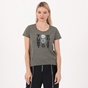 NIKE-Γυναικείο t-shirt NIKE ICNCLSH SS γκρι