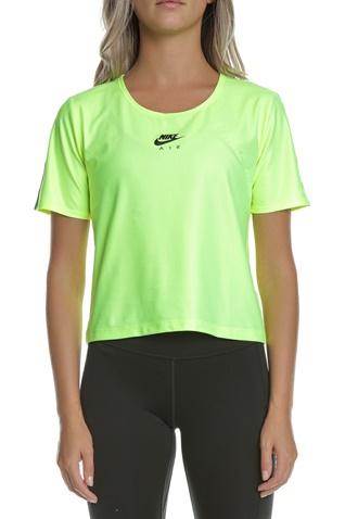 NIKE-Γυναικείο αθλητικό t-shirt ΝΙΚΕ AIR TOP λαχανί