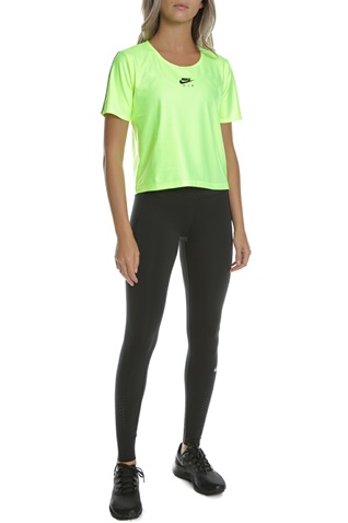 NIKE-Γυναικείο αθλητικό t-shirt ΝΙΚΕ AIR TOP λαχανί
