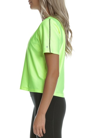 NIKE-Γυναικείο αθλητικό t-shirt ΝΙΚΕ AIR TOP λαχανί