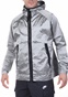 NIKE-Ανδρικό αντιανεμικό jacket NIKE NSW TCH PCK JKT HD WVN ασημί
