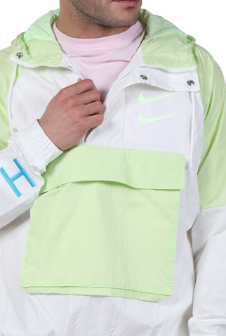 NIKE-Ανδρικό jacket NIKE NSW SWOOSH JKT WVN λευκό κίτρινο