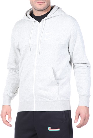 NIKE-Ανδρική φούτερ ζακέτα NIKE NSW SWOOSH HOODIE FZ SBB γκρι