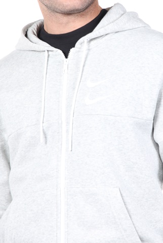 NIKE-Ανδρική φούτερ ζακέτα NIKE NSW SWOOSH HOODIE FZ SBB γκρι