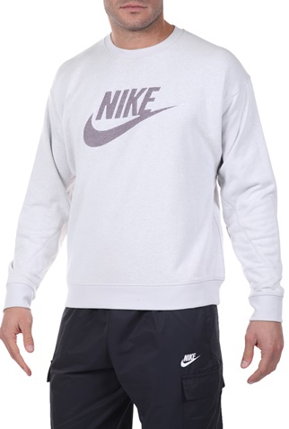 NIKE-Ανδρική φούτερ μπλούζα NIKE M NSW CREW FT GX γκρι