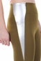NIKE-Γυναικείο αθλητικό κολάν NIKE ONE TGHT PP5 COLORBLOCK λαδί