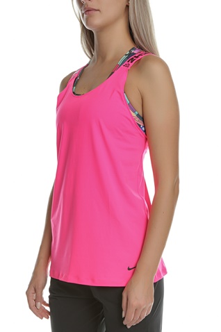 NIKE-Γυναικείο top ΝΙΚΕ ICNCLSH ELASTKIA ροζ