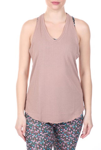 NIKE-Γυναικείο top NIKE YOGA CORE COLLECTION TANK μπεζ