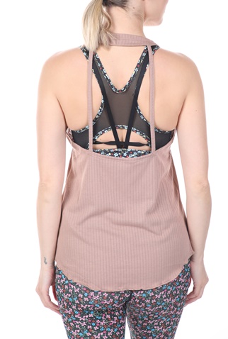 NIKE-Γυναικείο top NIKE YOGA CORE COLLECTION TANK μπεζ