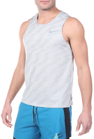 NIKE-Ανδρικό t-shirt NIKE MILER TANK FF JAC γκρι