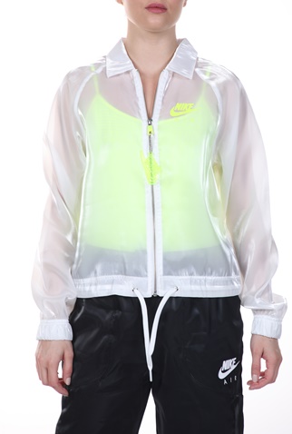 NIKE-Γυναικείο jacket NIKE NSW AIR JKT SHEEN λευκό