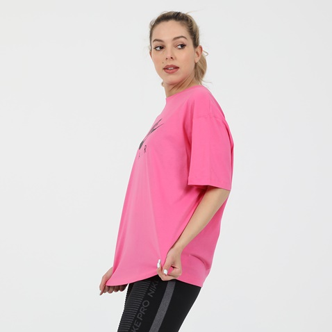 NIKE-Γυναικείο t-shirt NIKE NSW AIR TOP SS BF φούξια