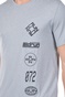 NIKE-Ανδρικό t-shirt NIKE DF MILER TOP SS WR GX γκρι