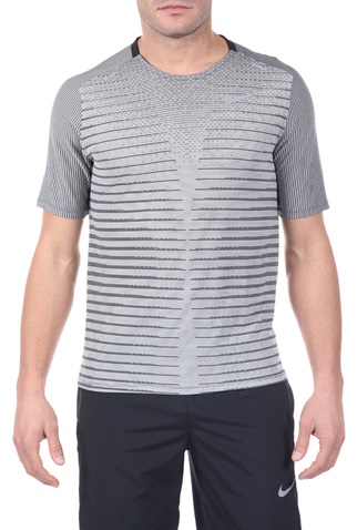 NIKE-Ανδρική μπλούζα NΙKΕ TECHKNIT TOP SS FF λευκή μαύρη