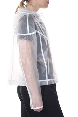 NIKE-Γυναικείο αδιάβροχο jacket NIKE NSW WR JKT TRANSPARENT λευκό