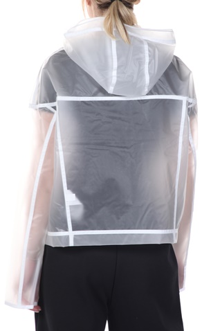 NIKE-Γυναικείο αδιάβροχο jacket NIKE NSW WR JKT TRANSPARENT λευκό