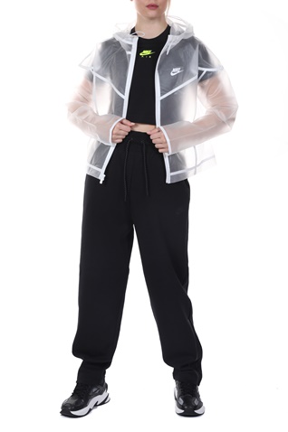 NIKE-Γυναικείο αδιάβροχο jacket NIKE NSW WR JKT TRANSPARENT λευκό