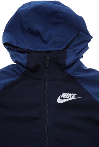NIKE-Παιδική ζακέτα NIKE MIXED MATERIAL μπλε