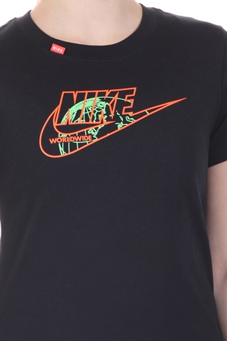 NIKE-Γυναικείο t-shirt NIKE NSW TEE WORLDWIDE 1 μαύρο