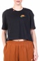 NIKE-Γυναικείο cropped top NIKE NSW TEE WORLDWIDE 2 CROP μαύρο