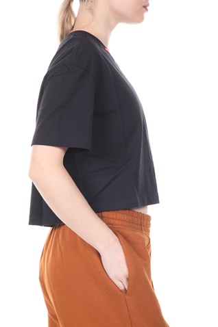 NIKE-Γυναικείο cropped top NIKE NSW TEE WORLDWIDE 2 CROP μαύρο