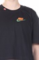 NIKE-Γυναικείο cropped top NIKE NSW TEE WORLDWIDE 2 CROP μαύρο