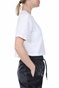 NIKE-Γυναικείο cropped top NIKE NSW TEE WORLDWIDE 2 CROP λευκό
